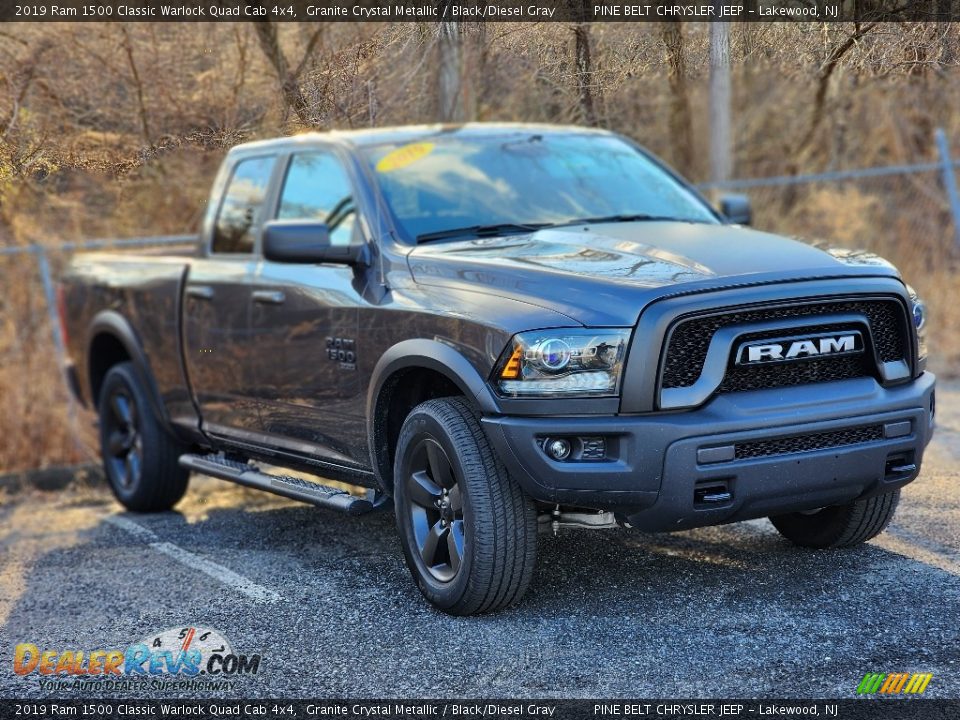 2019 Ram 1500 Classic Warlock Quad Cab 4x4 Granite Crystal Metallic / Black/Diesel Gray Photo #2