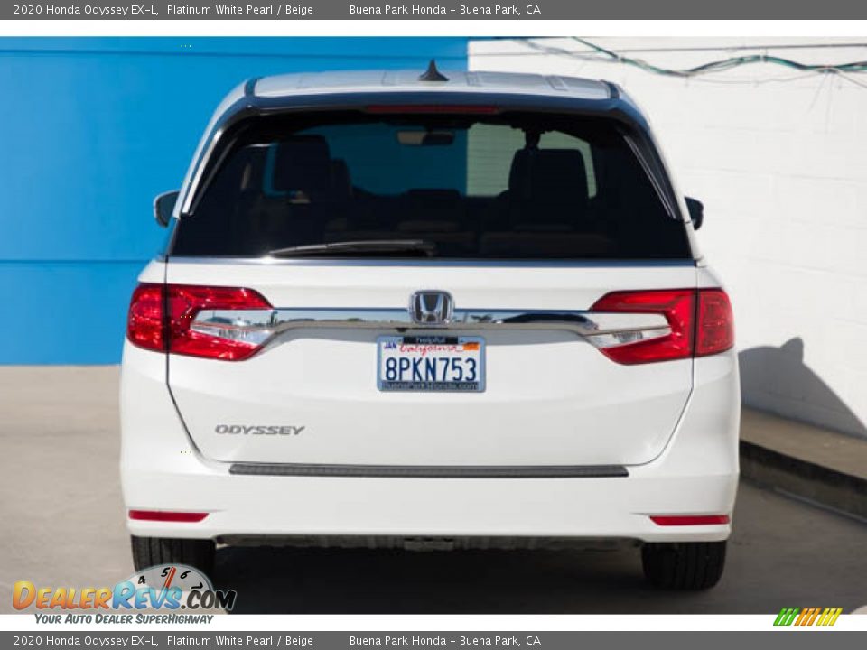 2020 Honda Odyssey EX-L Platinum White Pearl / Beige Photo #9