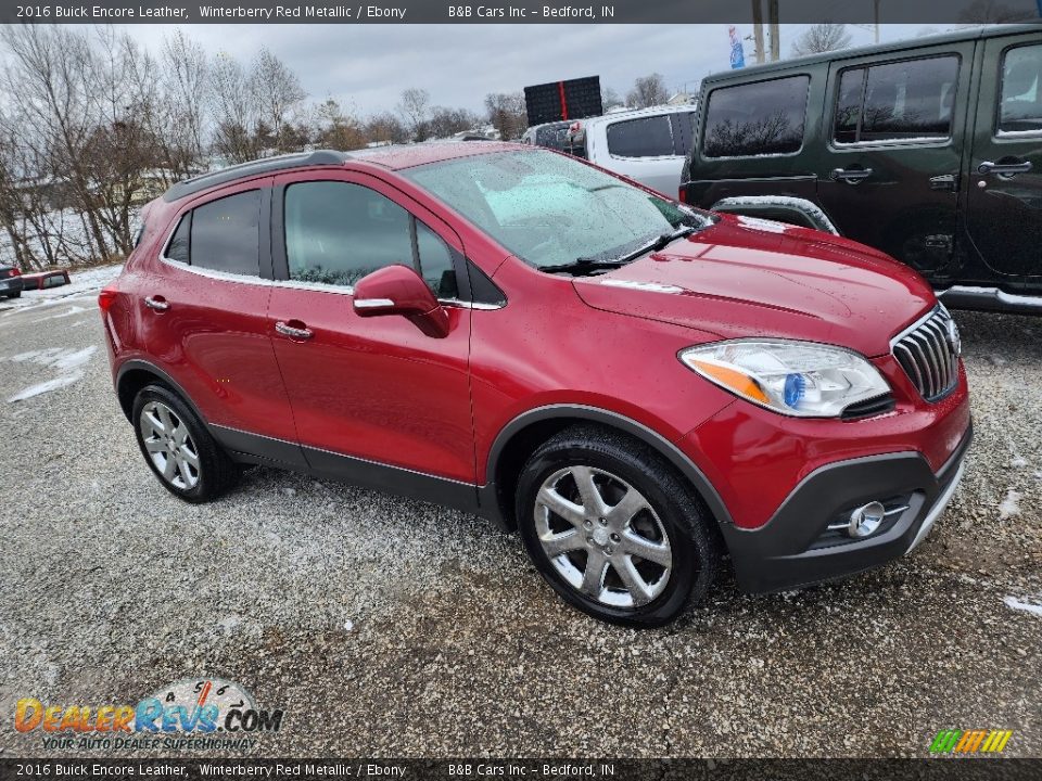 2016 Buick Encore Leather Winterberry Red Metallic / Ebony Photo #23