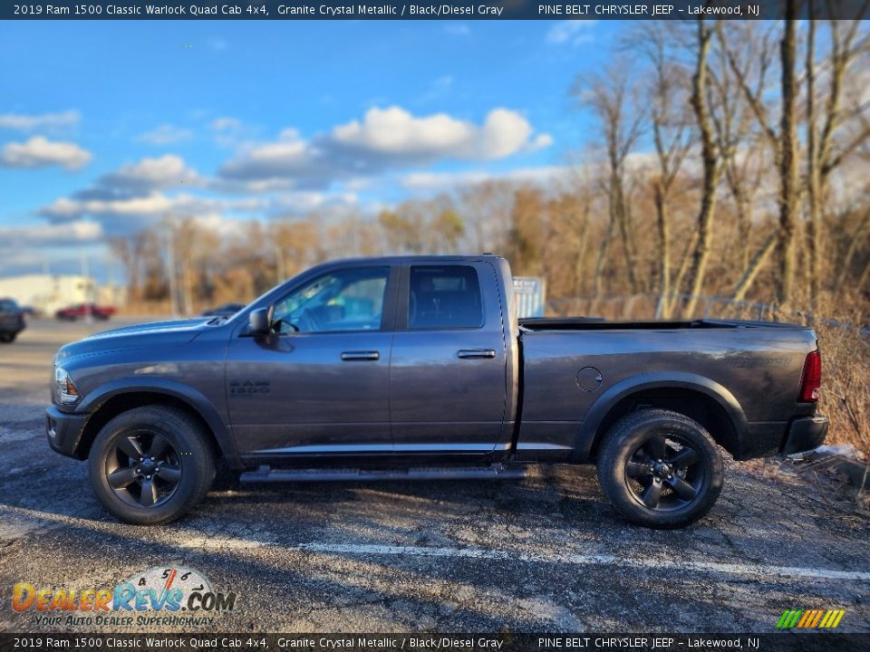 2019 Ram 1500 Classic Warlock Quad Cab 4x4 Granite Crystal Metallic / Black/Diesel Gray Photo #4