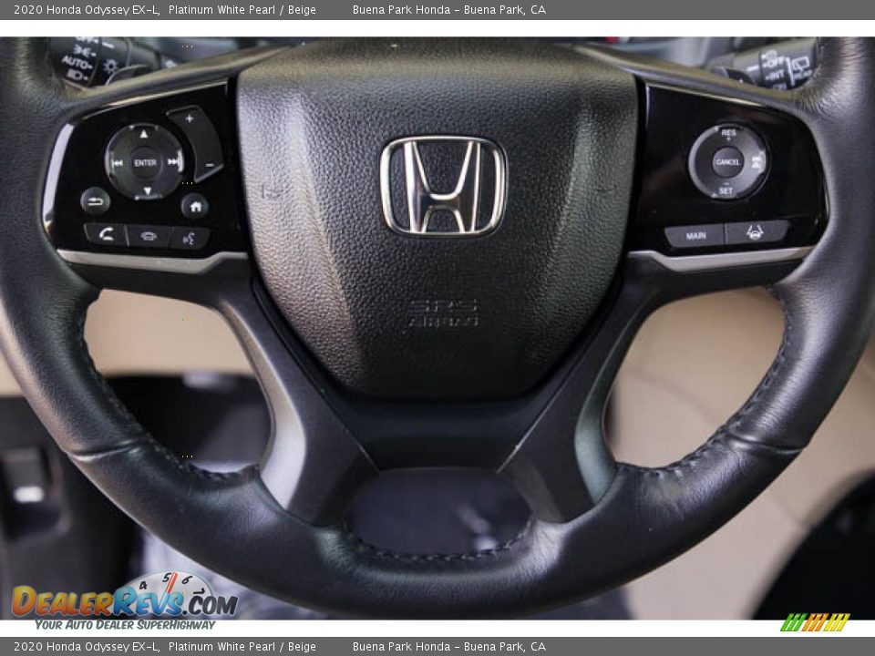 2020 Honda Odyssey EX-L Platinum White Pearl / Beige Photo #13