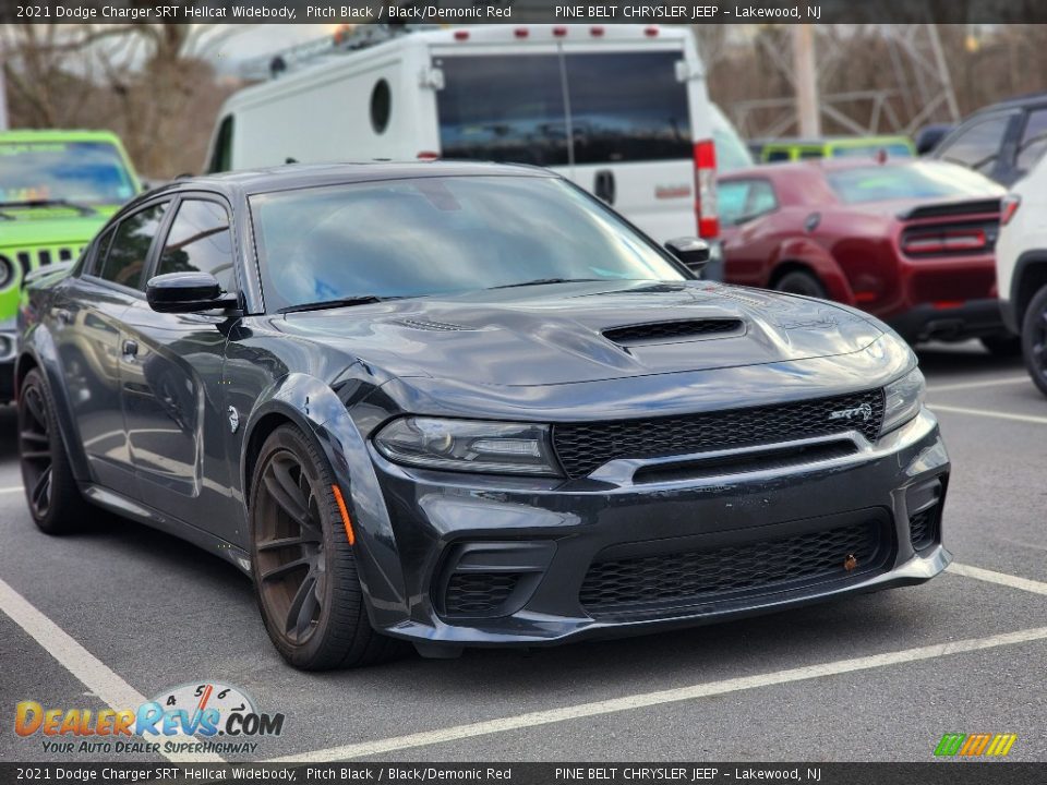 Pitch Black 2021 Dodge Charger SRT Hellcat Widebody Photo #3