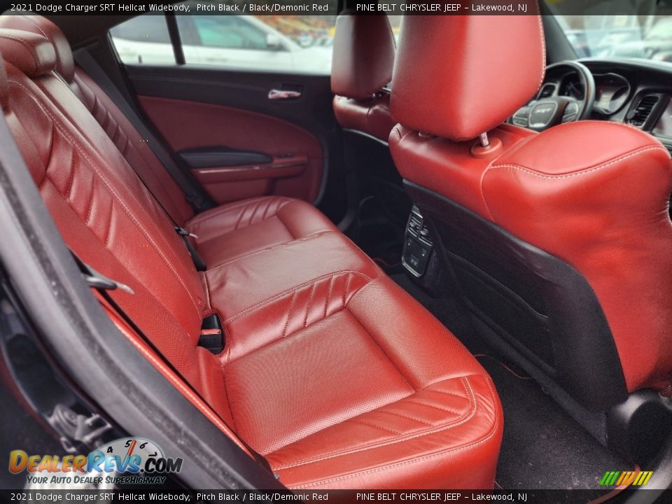 Rear Seat of 2021 Dodge Charger SRT Hellcat Widebody Photo #7