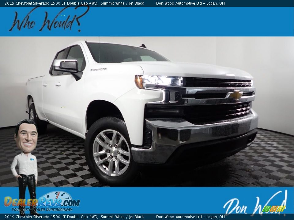 2019 Chevrolet Silverado 1500 LT Double Cab 4WD Summit White / Jet Black Photo #1