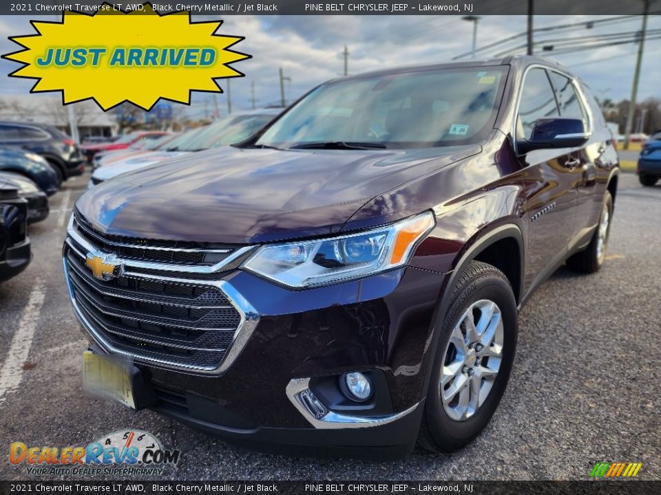 2021 Chevrolet Traverse LT AWD Black Cherry Metallic / Jet Black Photo #1