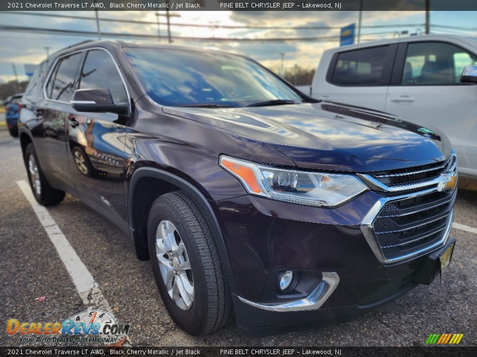 2021 Chevrolet Traverse LT AWD Black Cherry Metallic / Jet Black Photo #2