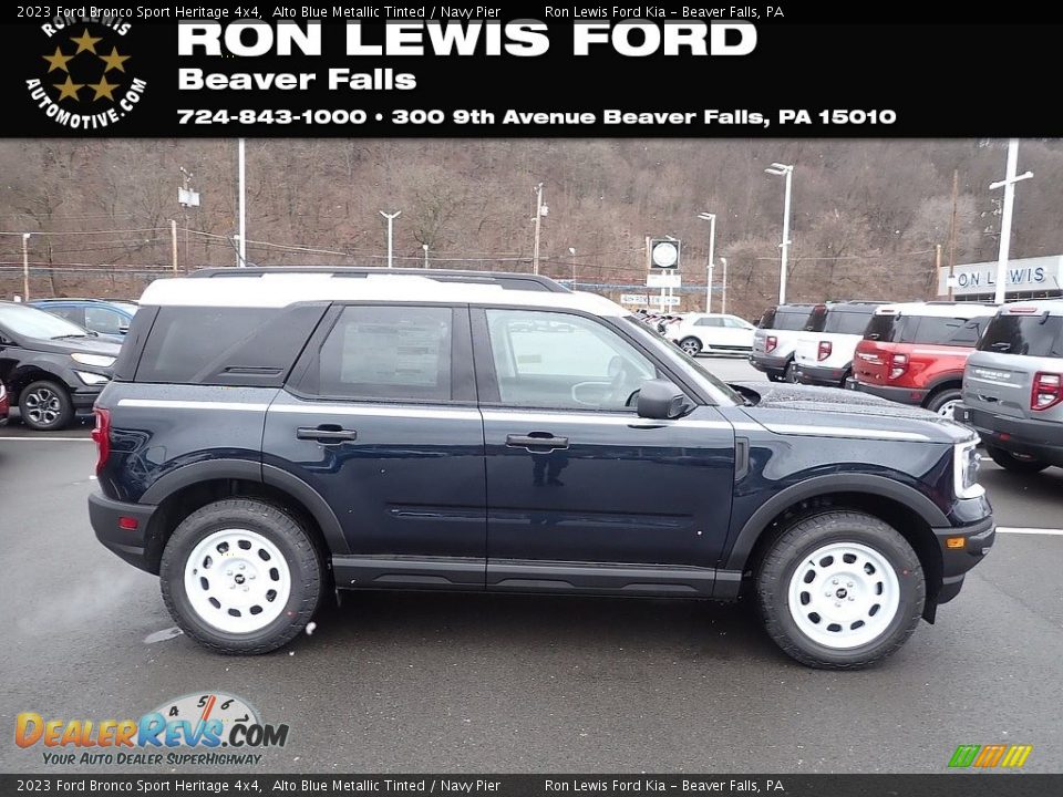 2023 Ford Bronco Sport Heritage 4x4 Alto Blue Metallic Tinted / Navy Pier Photo #1