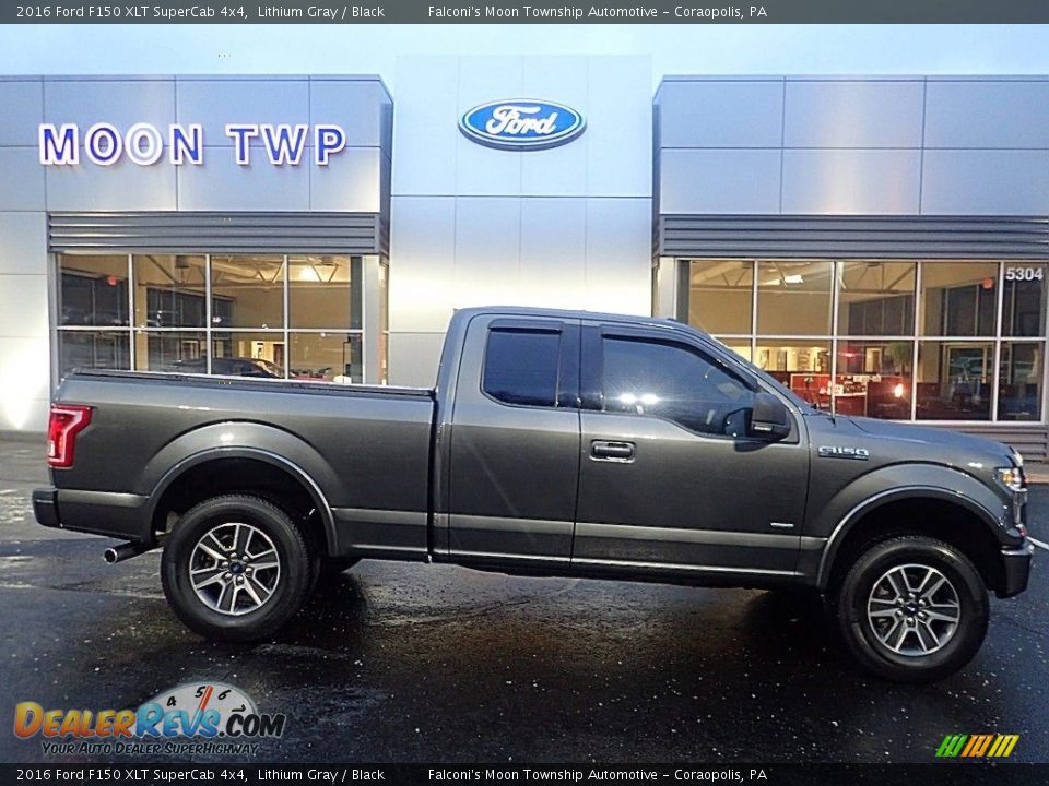 2016 Ford F150 XLT SuperCab 4x4 Lithium Gray / Black Photo #1