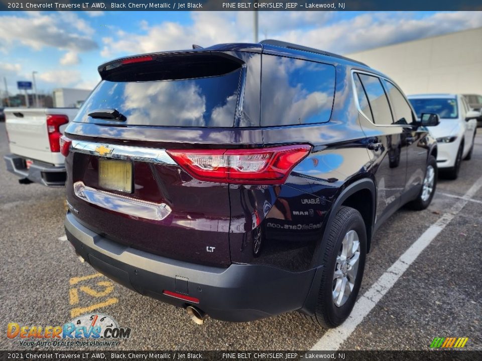 2021 Chevrolet Traverse LT AWD Black Cherry Metallic / Jet Black Photo #4