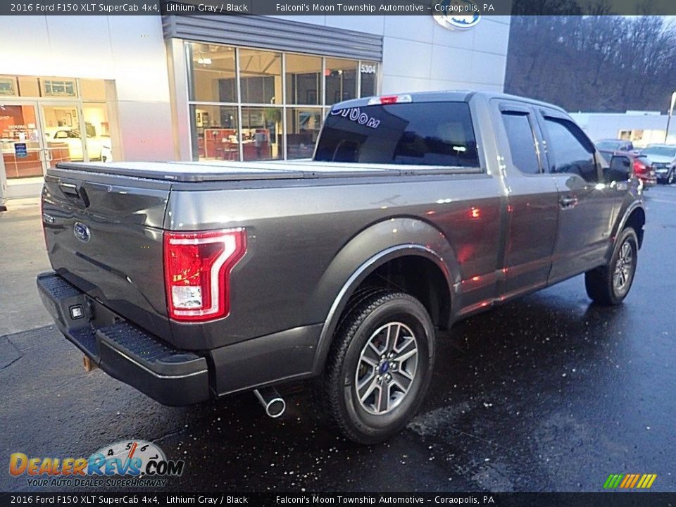 2016 Ford F150 XLT SuperCab 4x4 Lithium Gray / Black Photo #2