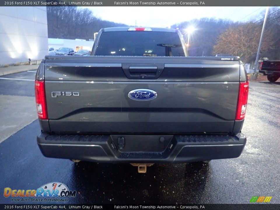 2016 Ford F150 XLT SuperCab 4x4 Lithium Gray / Black Photo #3