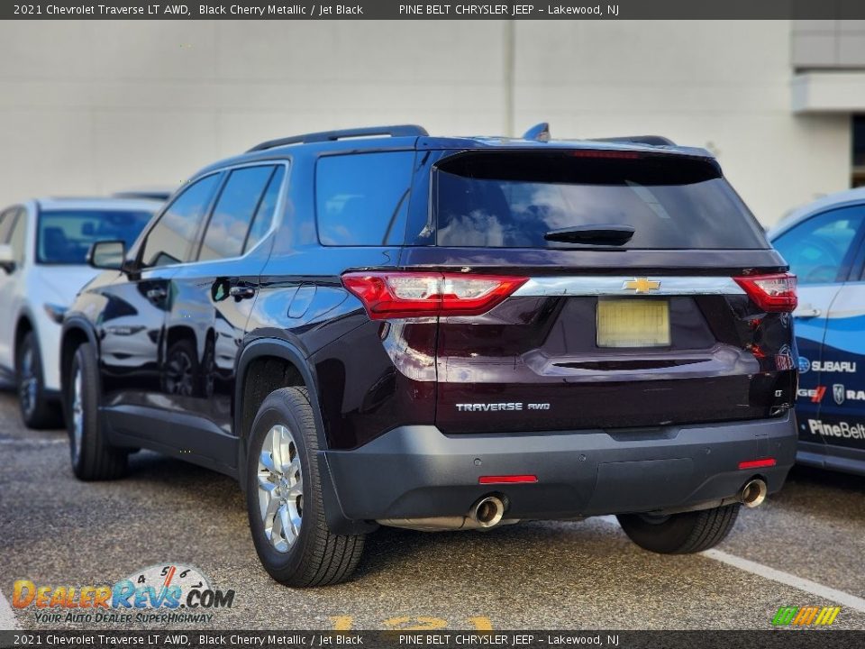 2021 Chevrolet Traverse LT AWD Black Cherry Metallic / Jet Black Photo #7