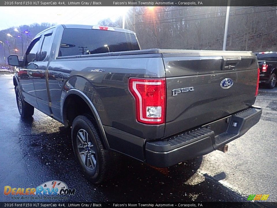 2016 Ford F150 XLT SuperCab 4x4 Lithium Gray / Black Photo #5