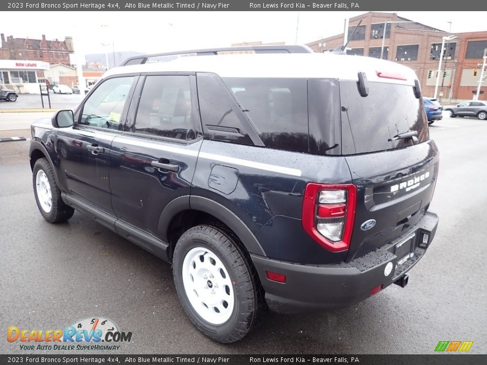 2023 Ford Bronco Sport Heritage 4x4 Alto Blue Metallic Tinted / Navy Pier Photo #6