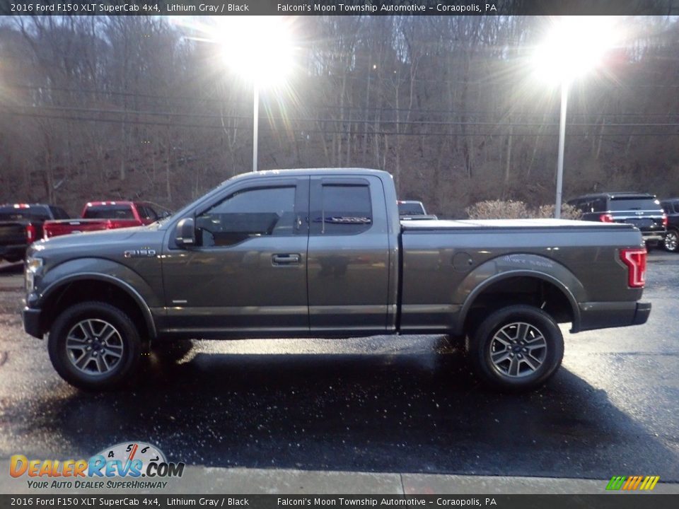 2016 Ford F150 XLT SuperCab 4x4 Lithium Gray / Black Photo #6