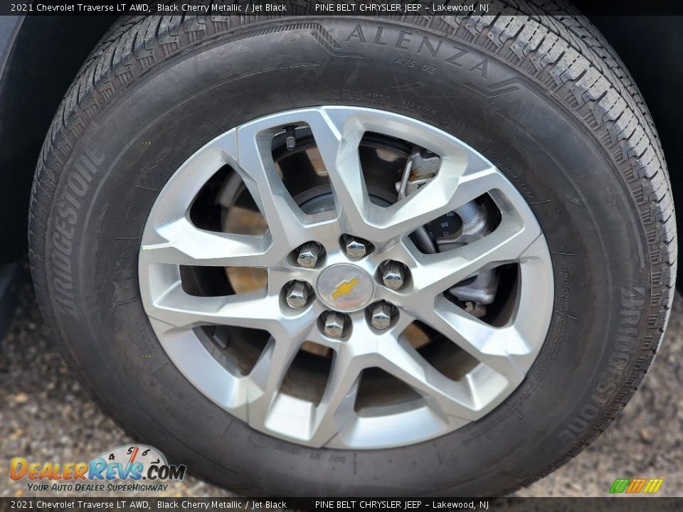 2021 Chevrolet Traverse LT AWD Black Cherry Metallic / Jet Black Photo #9