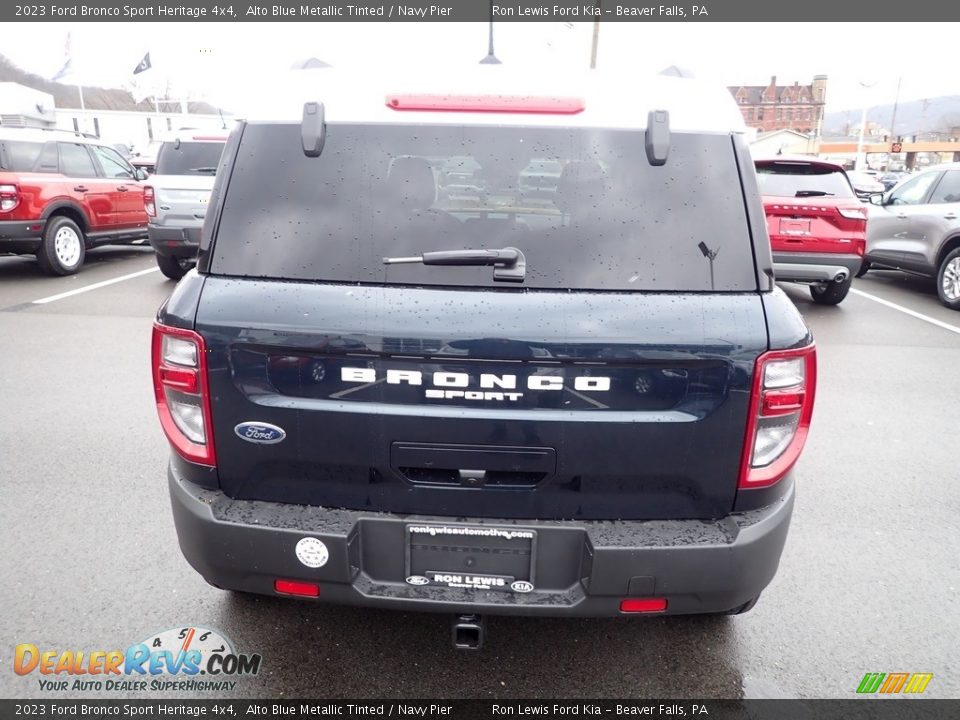 2023 Ford Bronco Sport Heritage 4x4 Alto Blue Metallic Tinted / Navy Pier Photo #7