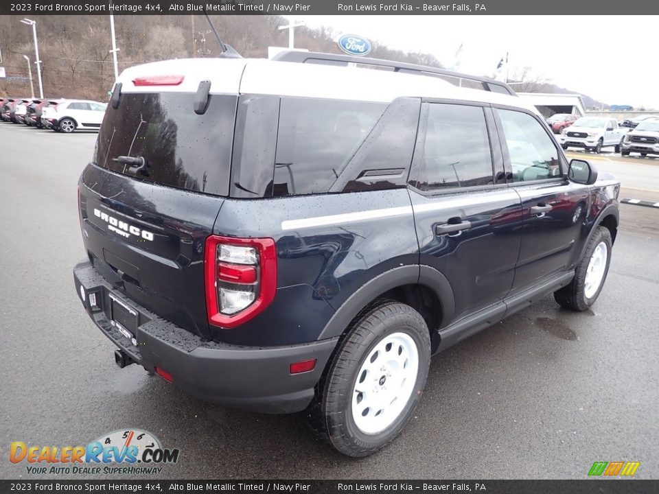 2023 Ford Bronco Sport Heritage 4x4 Alto Blue Metallic Tinted / Navy Pier Photo #8