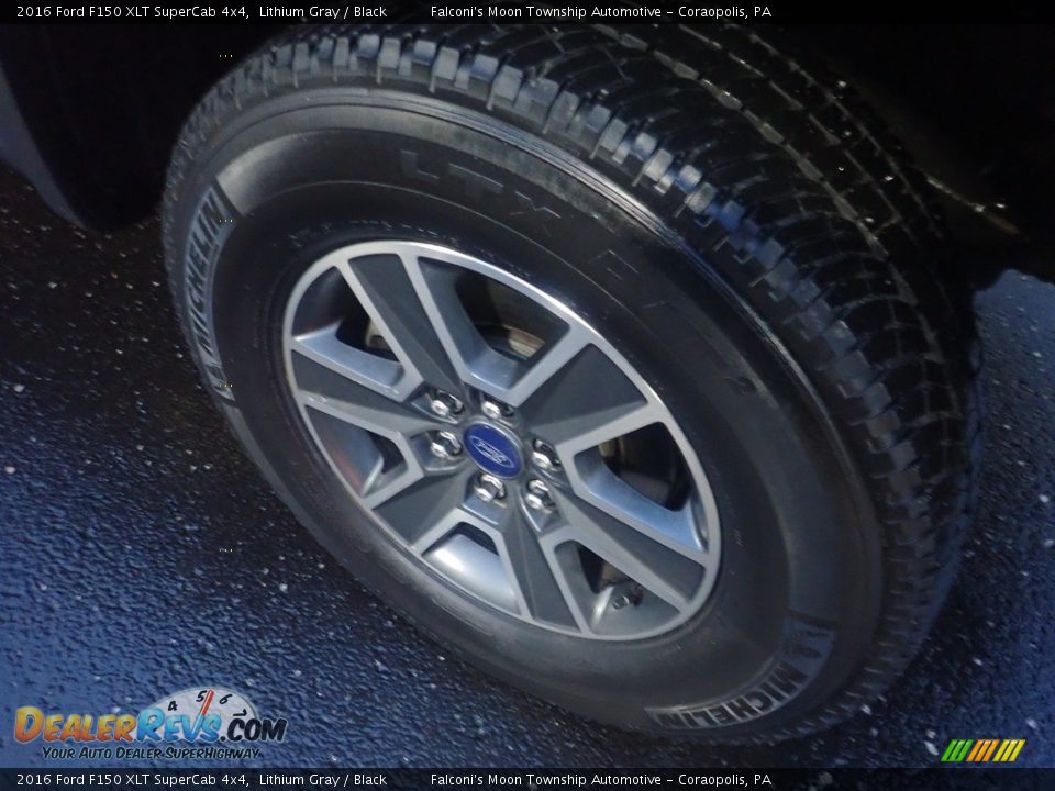 2016 Ford F150 XLT SuperCab 4x4 Lithium Gray / Black Photo #10