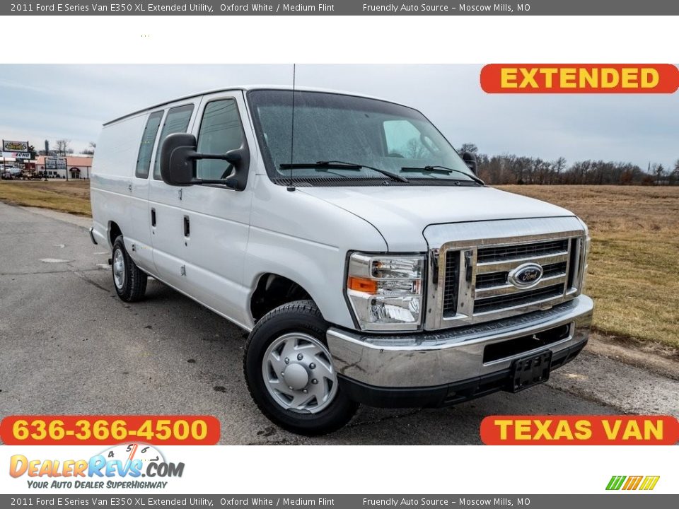 2011 Ford E Series Van E350 XL Extended Utility Oxford White / Medium Flint Photo #1