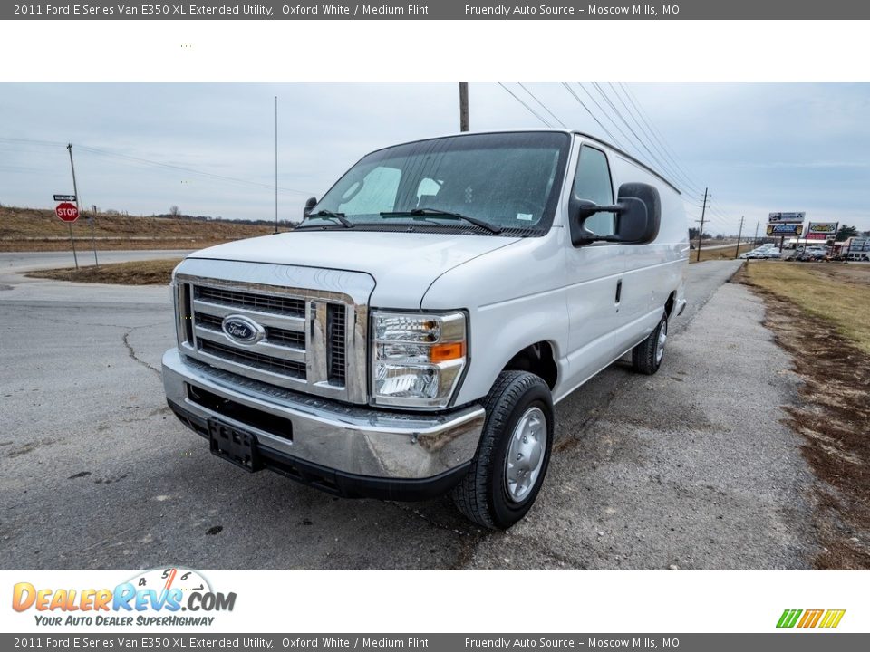 2011 Ford E Series Van E350 XL Extended Utility Oxford White / Medium Flint Photo #11