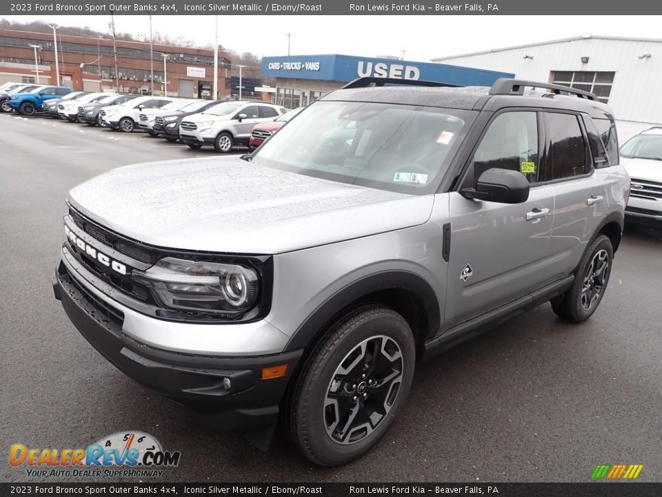 Iconic Silver Metallic 2023 Ford Bronco Sport Outer Banks 4x4 Photo #4