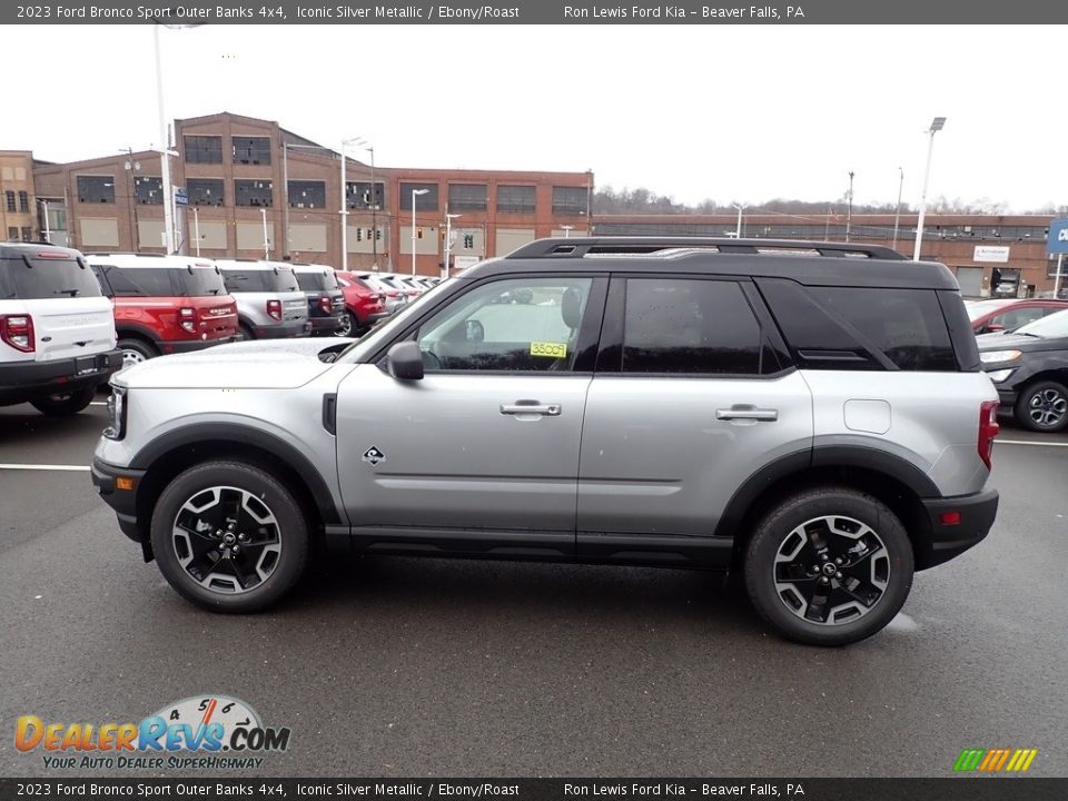 Iconic Silver Metallic 2023 Ford Bronco Sport Outer Banks 4x4 Photo #5