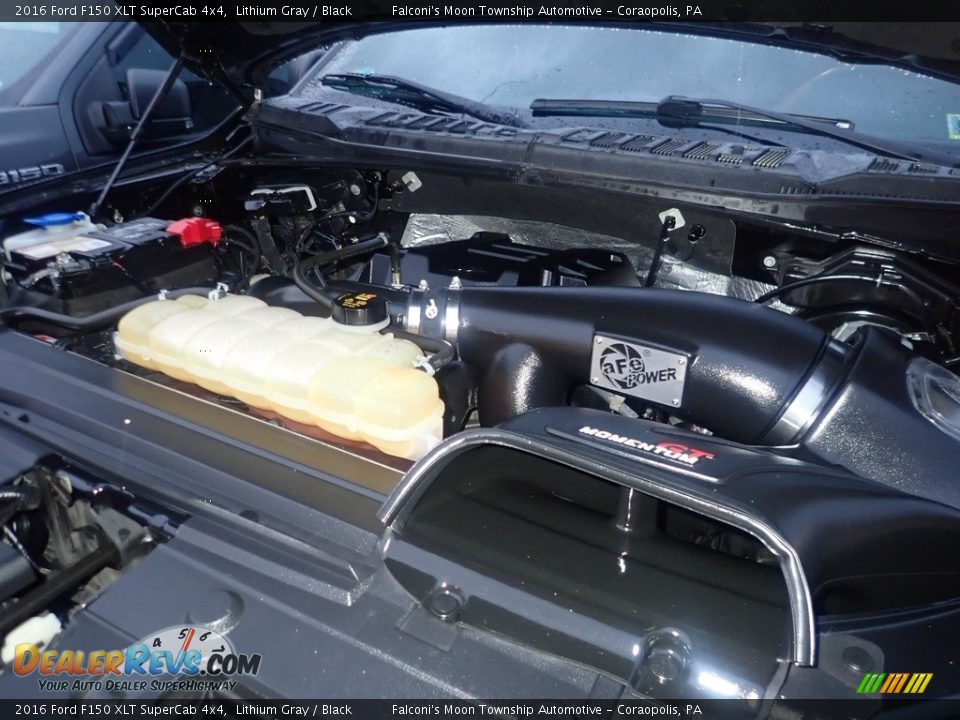 2016 Ford F150 XLT SuperCab 4x4 Lithium Gray / Black Photo #26