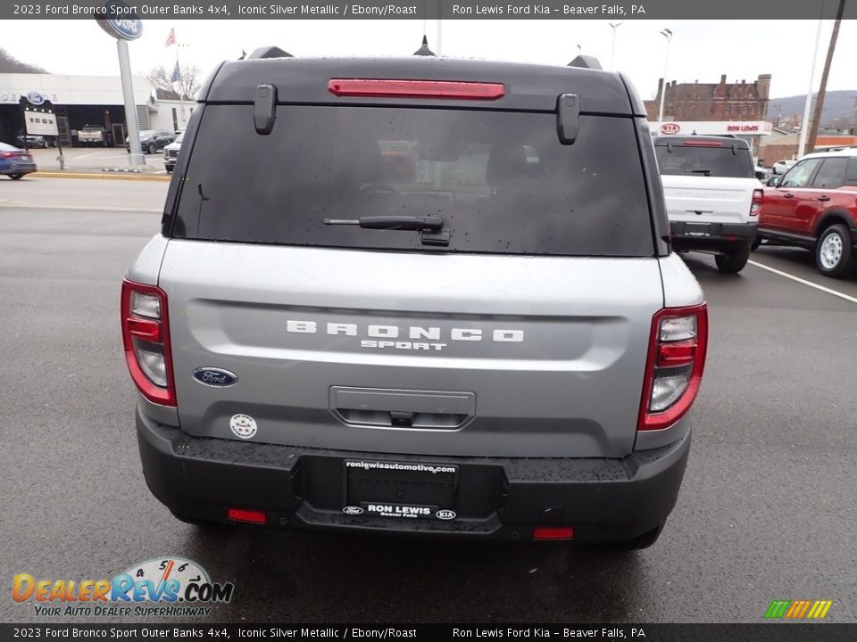 Iconic Silver Metallic 2023 Ford Bronco Sport Outer Banks 4x4 Photo #7