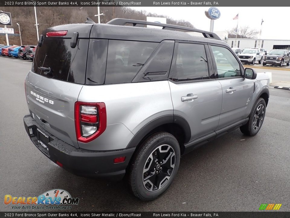 Iconic Silver Metallic 2023 Ford Bronco Sport Outer Banks 4x4 Photo #8