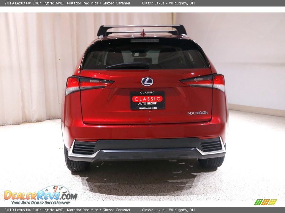 2019 Lexus NX 300h Hybrid AWD Matador Red Mica / Glazed Caramel Photo #20