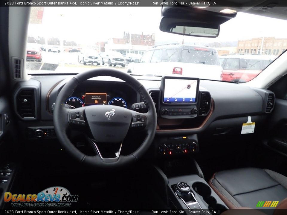 2023 Ford Bronco Sport Outer Banks 4x4 Iconic Silver Metallic / Ebony/Roast Photo #13