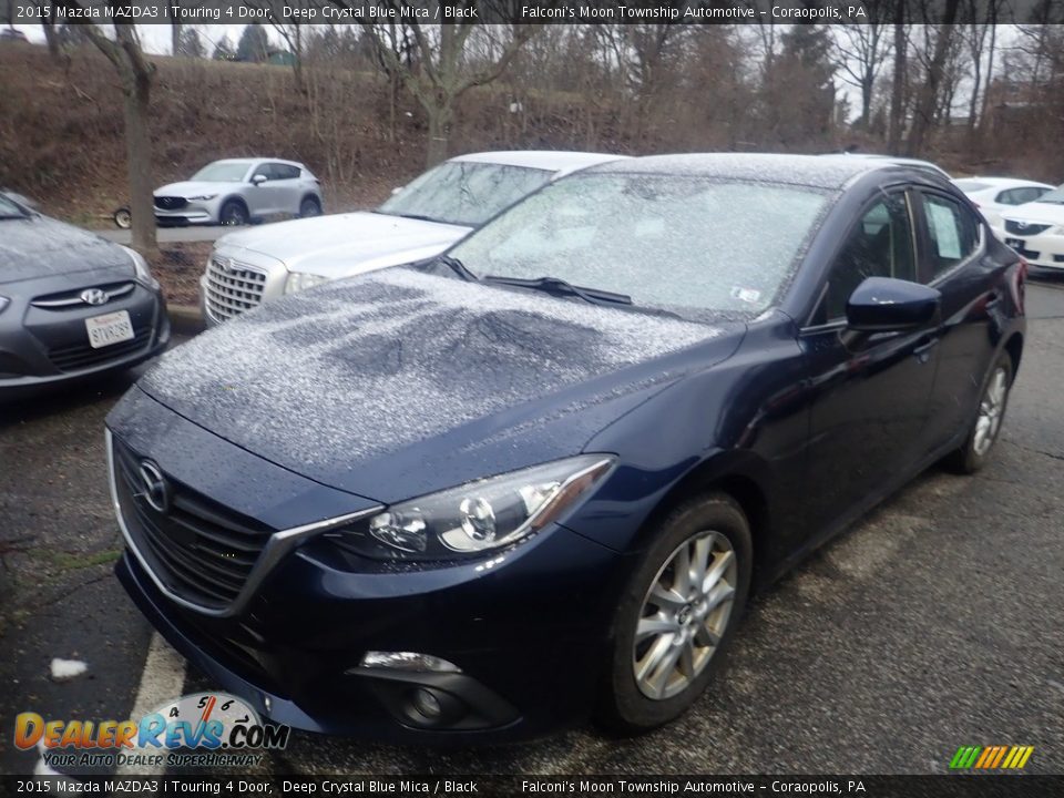 2015 Mazda MAZDA3 i Touring 4 Door Deep Crystal Blue Mica / Black Photo #1