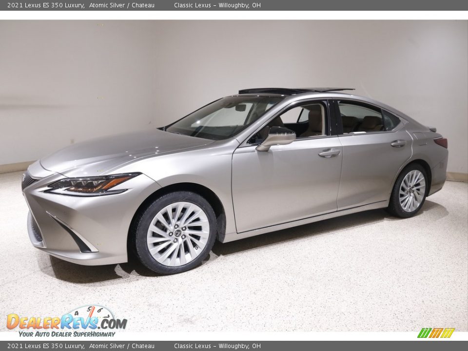 2021 Lexus ES 350 Luxury Atomic Silver / Chateau Photo #3