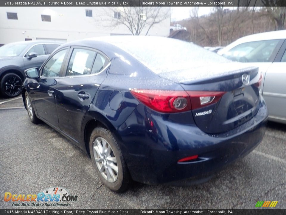 2015 Mazda MAZDA3 i Touring 4 Door Deep Crystal Blue Mica / Black Photo #2