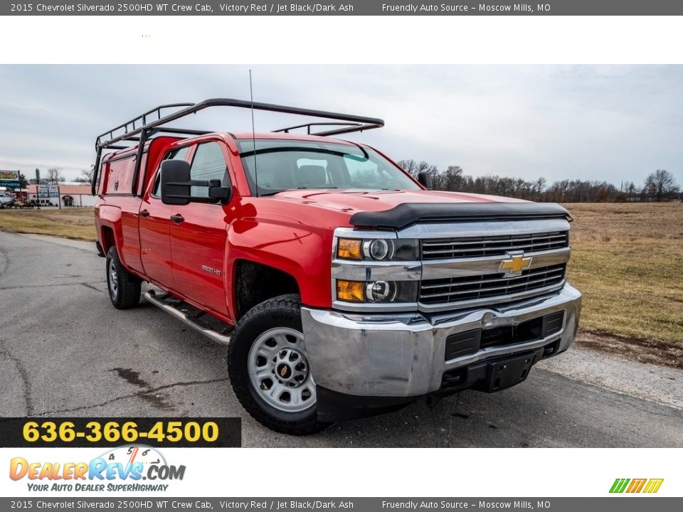 2015 Chevrolet Silverado 2500HD WT Crew Cab Victory Red / Jet Black/Dark Ash Photo #1