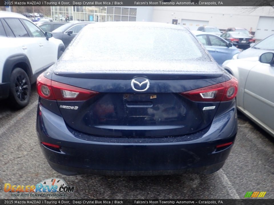 2015 Mazda MAZDA3 i Touring 4 Door Deep Crystal Blue Mica / Black Photo #3