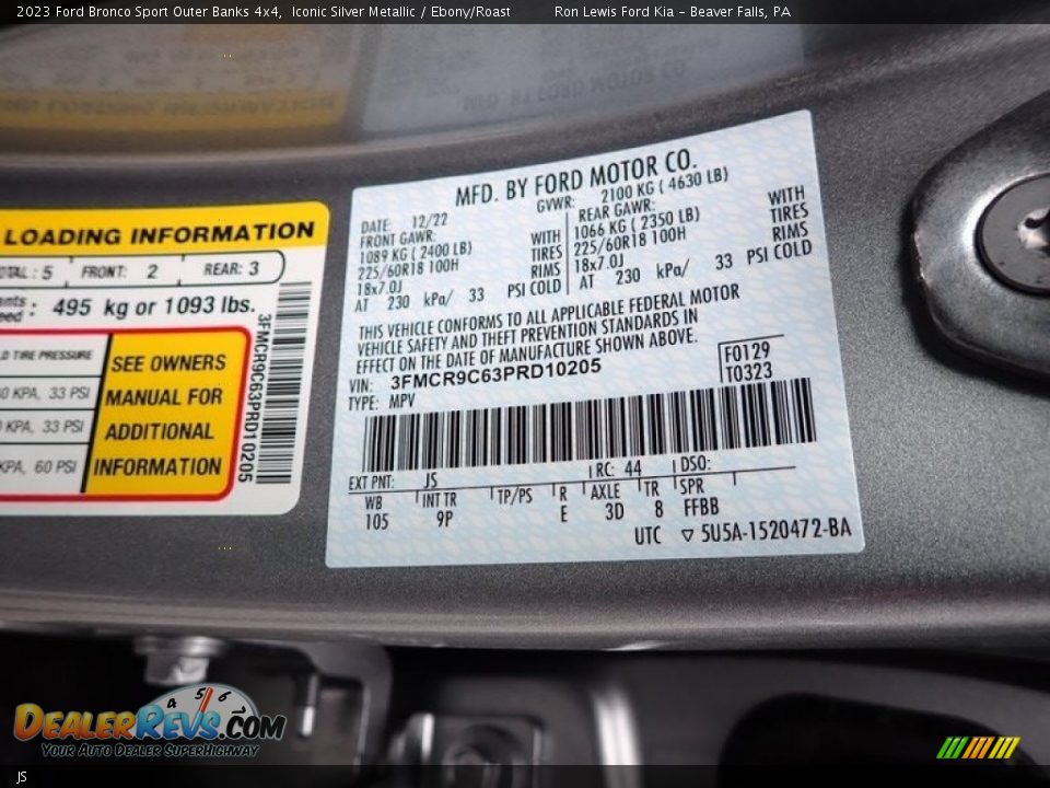 JS - 2023 Ford Bronco Sport