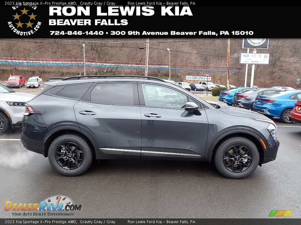 2023 Kia Sportage X-Pro Prestige AWD Gravity Gray / Gray Photo #1