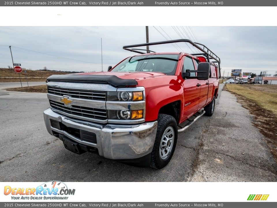 2015 Chevrolet Silverado 2500HD WT Crew Cab Victory Red / Jet Black/Dark Ash Photo #8