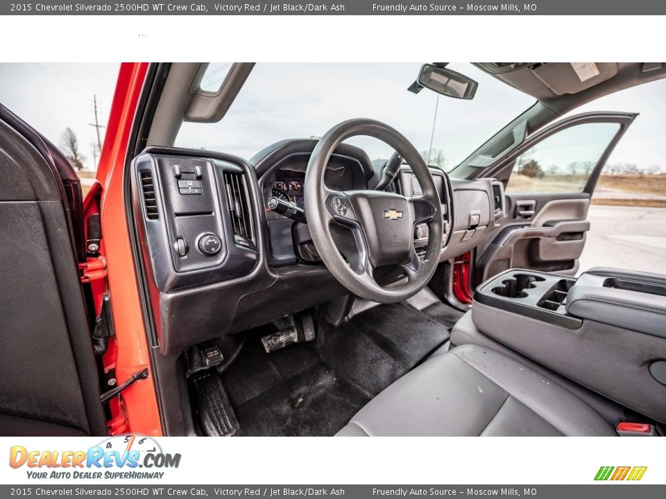 2015 Chevrolet Silverado 2500HD WT Crew Cab Victory Red / Jet Black/Dark Ash Photo #13