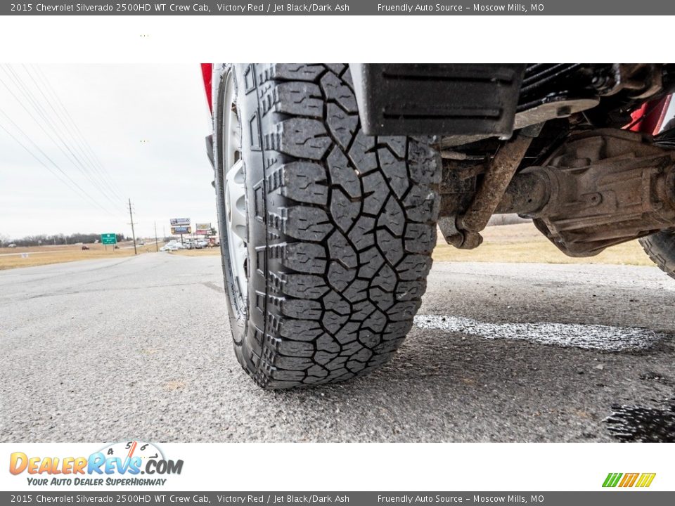 2015 Chevrolet Silverado 2500HD WT Crew Cab Victory Red / Jet Black/Dark Ash Photo #25