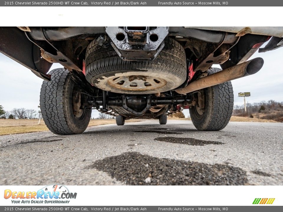 2015 Chevrolet Silverado 2500HD WT Crew Cab Victory Red / Jet Black/Dark Ash Photo #26