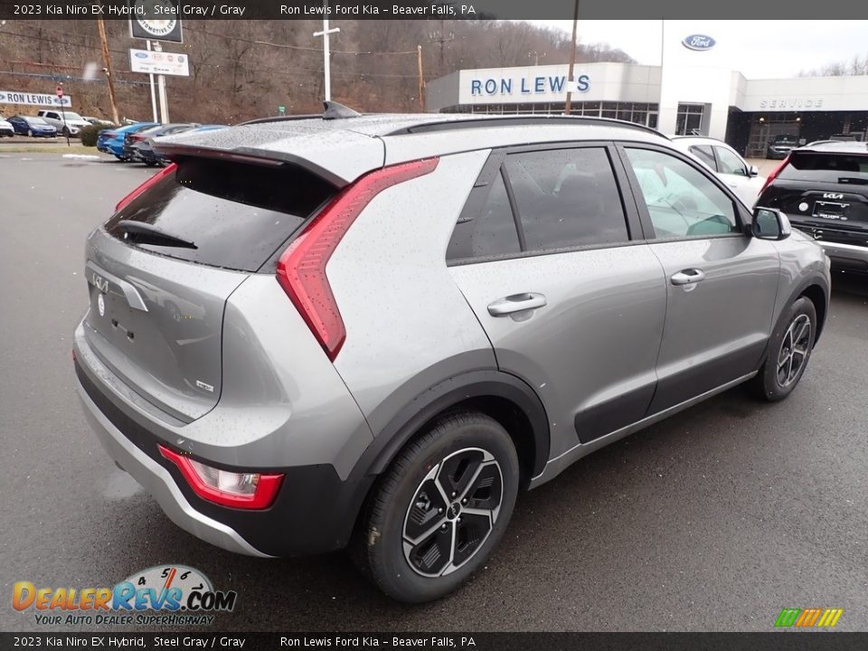 Steel Gray 2023 Kia Niro EX Hybrid Photo #8