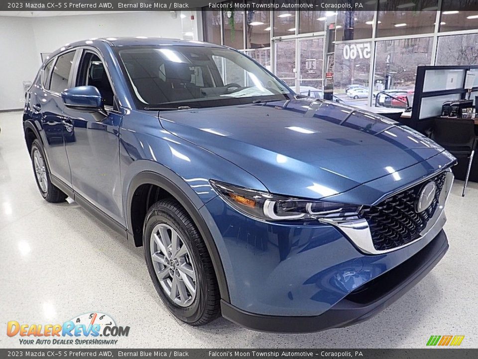 Eternal Blue Mica 2023 Mazda CX-5 S Preferred AWD Photo #9