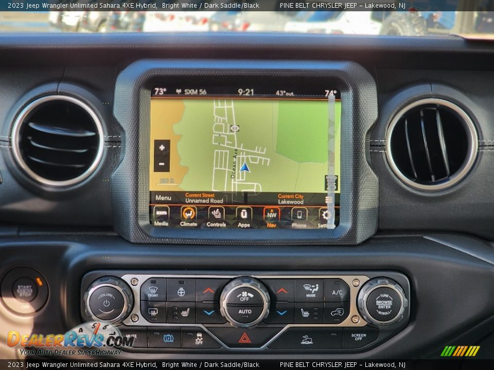 Navigation of 2023 Jeep Wrangler Unlimited Sahara 4XE Hybrid Photo #10