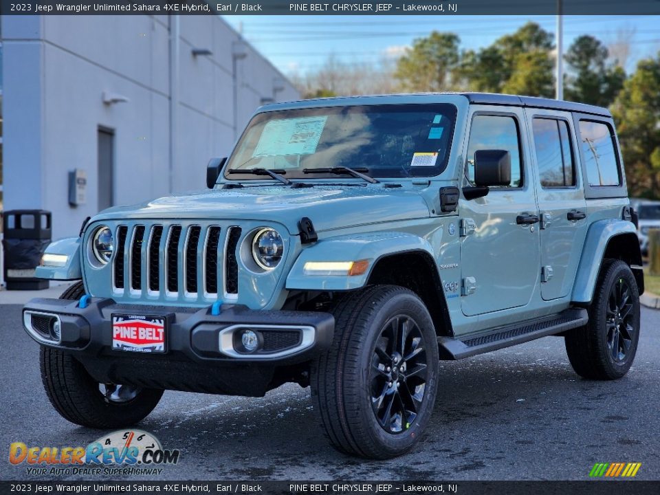 2023 Jeep Wrangler Unlimited Sahara 4XE Hybrid Earl / Black Photo #1