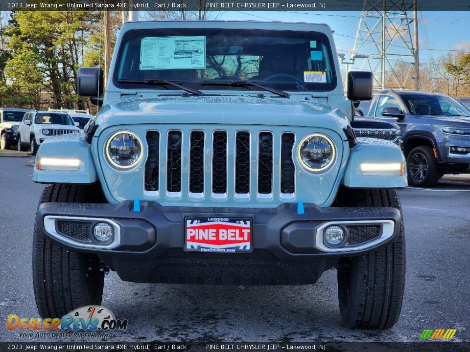 2023 Jeep Wrangler Unlimited Sahara 4XE Hybrid Earl / Black Photo #2