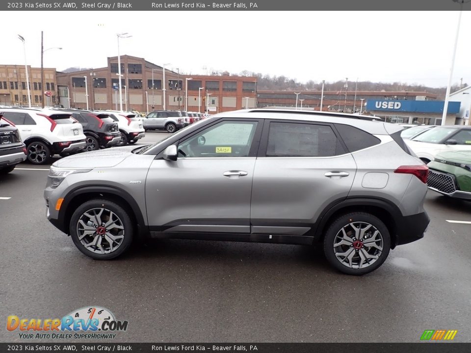 Steel Gray 2023 Kia Seltos SX AWD Photo #5