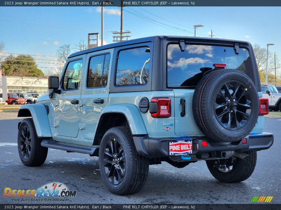 2023 Jeep Wrangler Unlimited Sahara 4XE Hybrid Earl / Black Photo #4